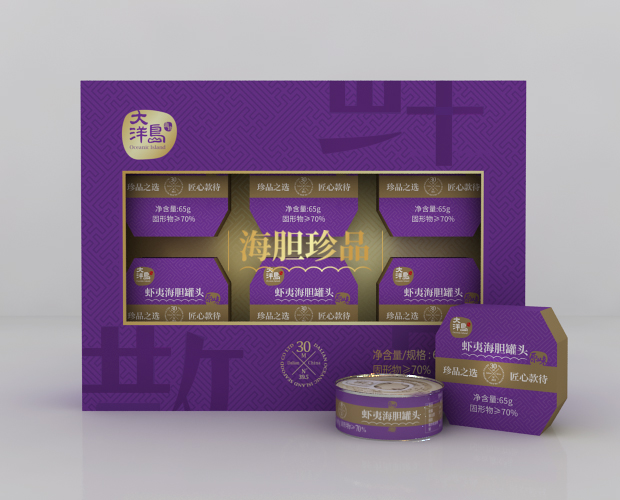 虾夷海胆罐头礼盒65g*6罐