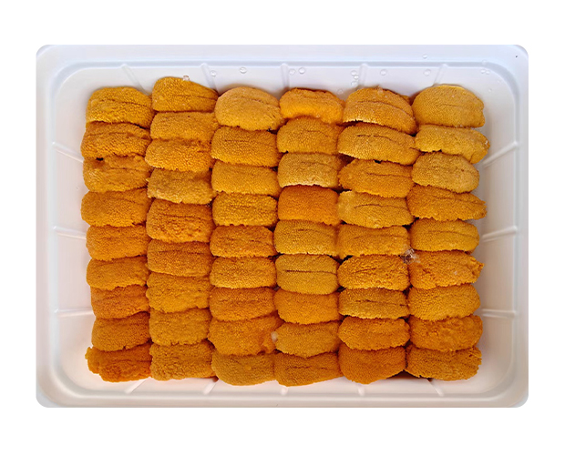 鲜冻马胆长方盒摆盘